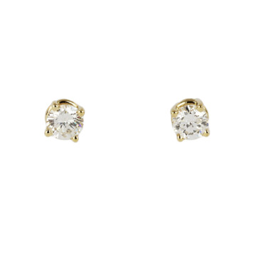 Featured image of this Women’s 14k Yellow Gold Diamond Stud Earrings