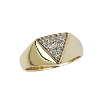Featured image of this Men’s 14k Yellow Gold Diamond Ring