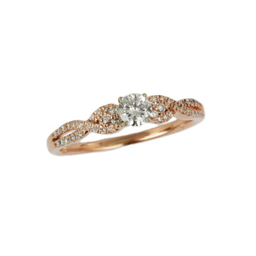 Featured image of this Women’s 14k Rose Gold Diamond Ring