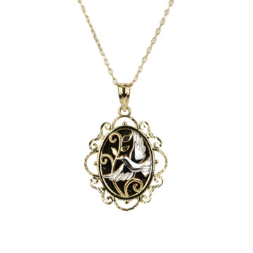 Featured image of this Women’s 14k Yellow Gold Religious Necklace