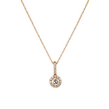 Featured image of this Women’s 14k Rose Gold Diamond Necklace