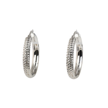 Featured image of this Women’s 14k White Gold Hoop Earrings