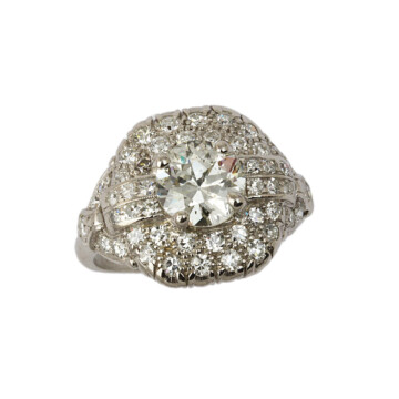 Featured image of this Women’s Platinum Diamond Ring EGL Cert