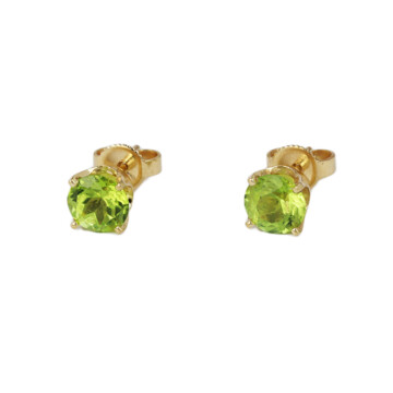 Featured image of this Women’s 14k Yellow Gold Peridot Stud Earrings