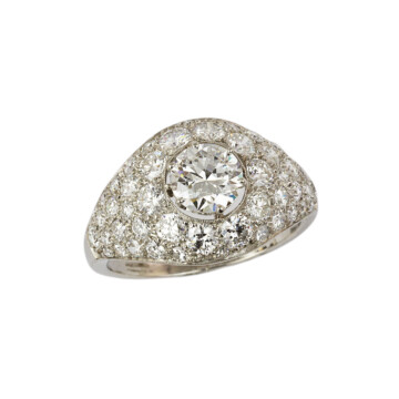 Featured image of this Women’s Platinum Diamond Ring EGL Cert