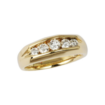 Featured image of this Men’s 14k Yellow Gold Diamond Ring