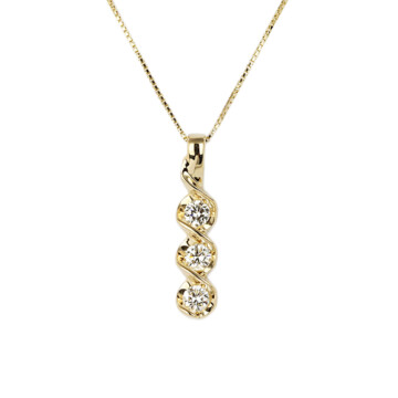 Featured image of this Women’s 14k Yellow Gold Diamond Necklace