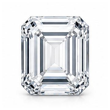 GIA Certified 0.54ct Square Emerald Cut Diamond D/I1