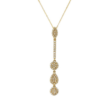 Featured image of this Women’s 14k Yellow Gold Diamond Necklace