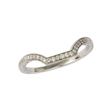 Featured image of this Women’s 14k White Gold Diamond Bridal Band