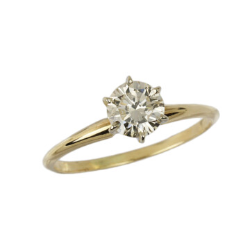 Featured image of this Women’s 14k Yellow Gold Diamond Bridal Ring