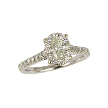 Featured image of this Women’s 14k White Gold Diamond Bridal Ring
