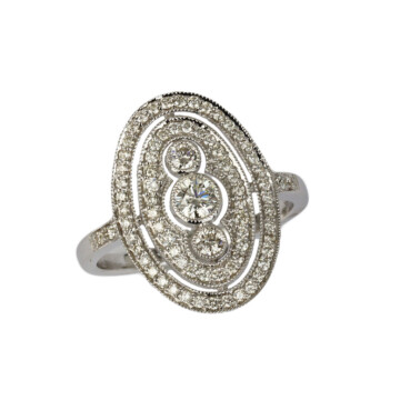 Featured image of this Women’s 14k White Gold Diamond Ring