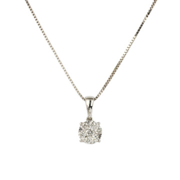 Featured image of this Women’s 14k White Gold Diamond Necklace