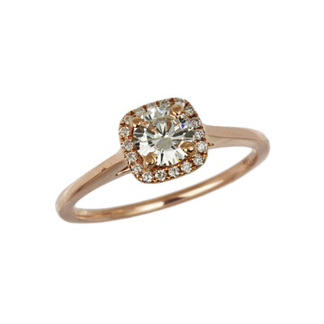 Featured image of this Women’s 14k Rose Gold Diamond Bridal Ring EGL Cert