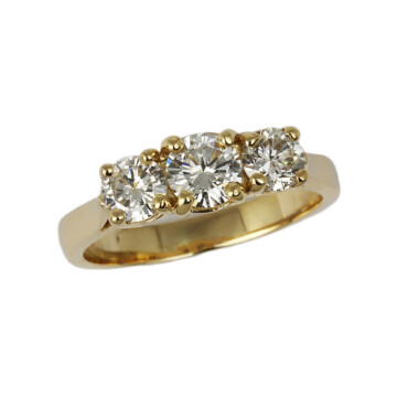 Featured image of this Women’s 14k Yellow Gold Diamond Bridal Ring EGL Cert