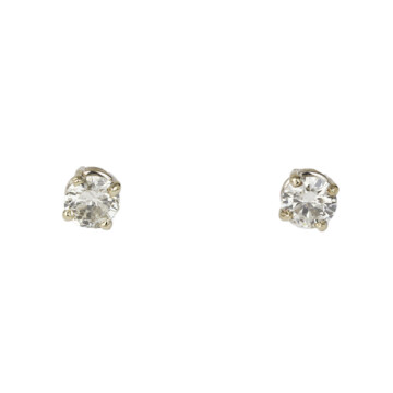 Featured image of this Women’s 14k White Gold Diamond Stud Earrings EGL Cert