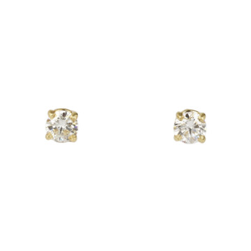 Featured image of this Women’s 14k Yellow Gold Diamond Stud Earrings EGL Cert