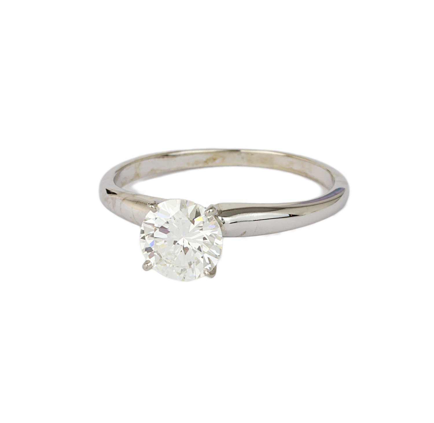 Gallery image of this Women’s 14k White Gold Diamond Bridal Ring EGL Cert.