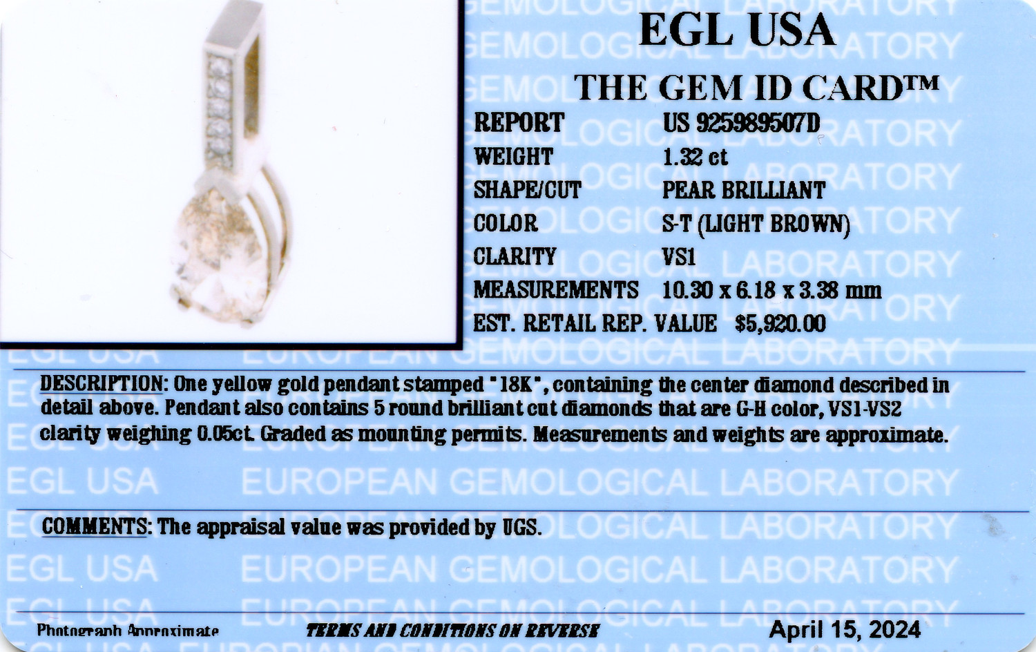 Gallery image of this Women’s 18k White Gold Diamond Necklace EGL Cert
