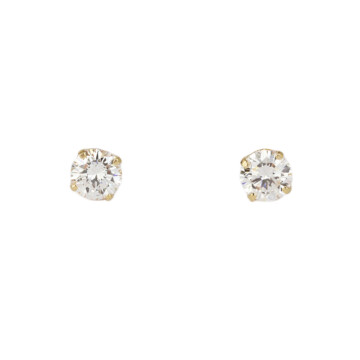 Featured image of this Women’s 14k Yellow Gold Diamond Stud Earrings EGL Cert