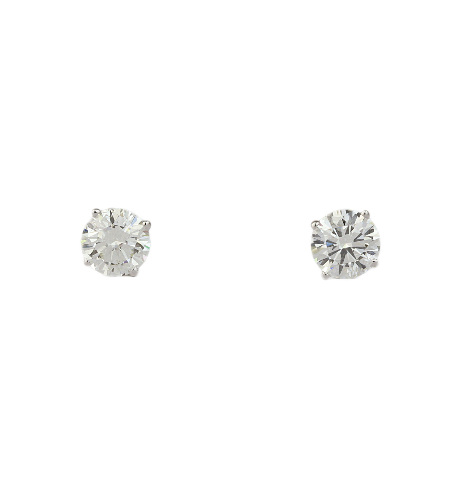 Featured image of this Women’s 14k White Gold Diamond Stud Earrings EGL Cert
