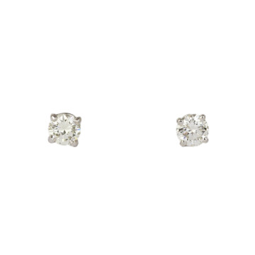 Featured image of this Women’s Platinum Diamond Stud Earrings EGL Cert