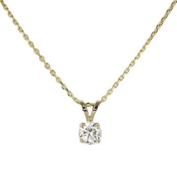 Featured image of this Women’s 14k Yellow Gold Diamond Necklace EGL Cert