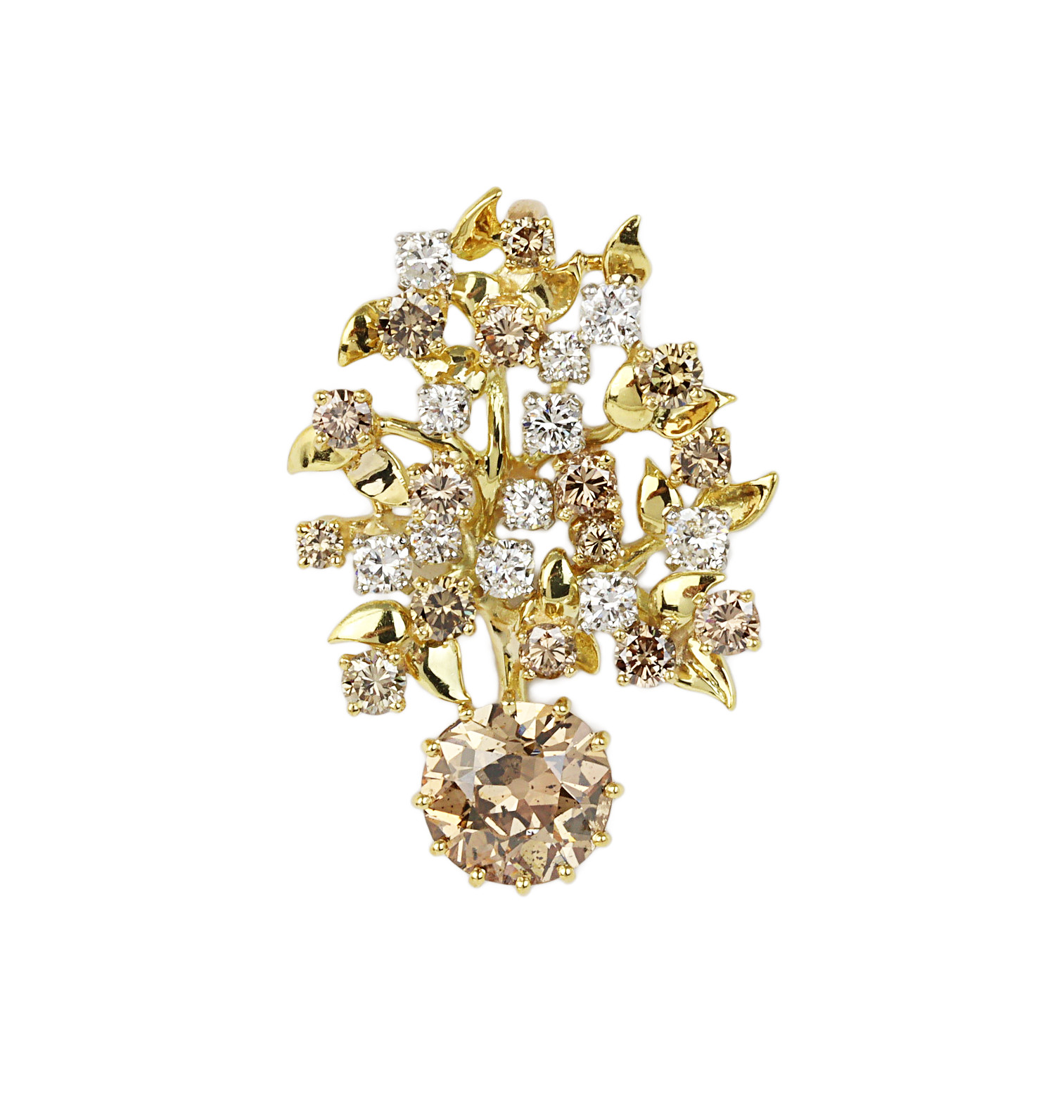 Featured image of this Women’s 18k Yellow Gold Diamond Pendant EGL Cert