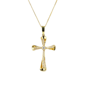 Featured image of this Women’s 18k Yellow Gold Diamond Necklace
