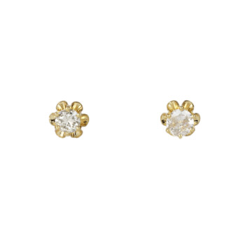 Featured image of this Women’s 14k Yellow Gold Diamond Stud Earrings