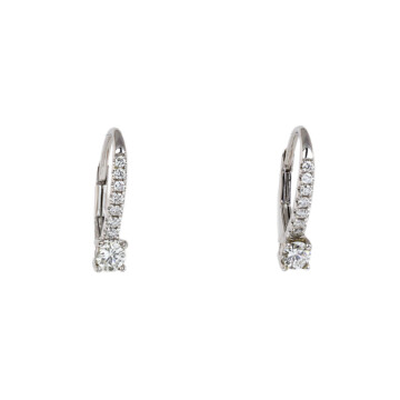 Featured image of this Women’s 14k White Gold Diamond Dangle Earrings