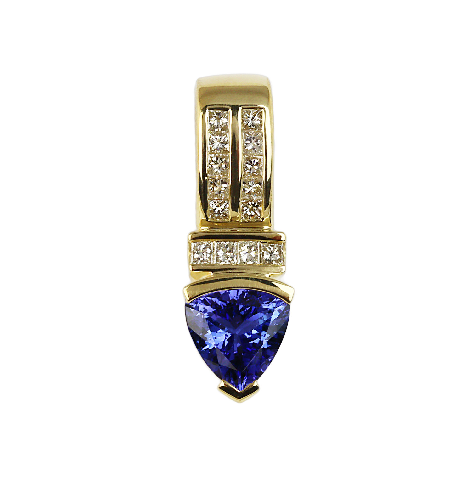 Featured image of this Women’s 18k Yellow Gold Diamond, Tanzanite Pendant