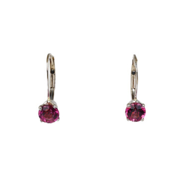 Featured image of this Women’s 14k White Gold Tourmaline Dangle Earrings