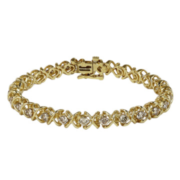 Featured image of this Women’s 14k Yellow Gold Diamond Tennis Bracelet