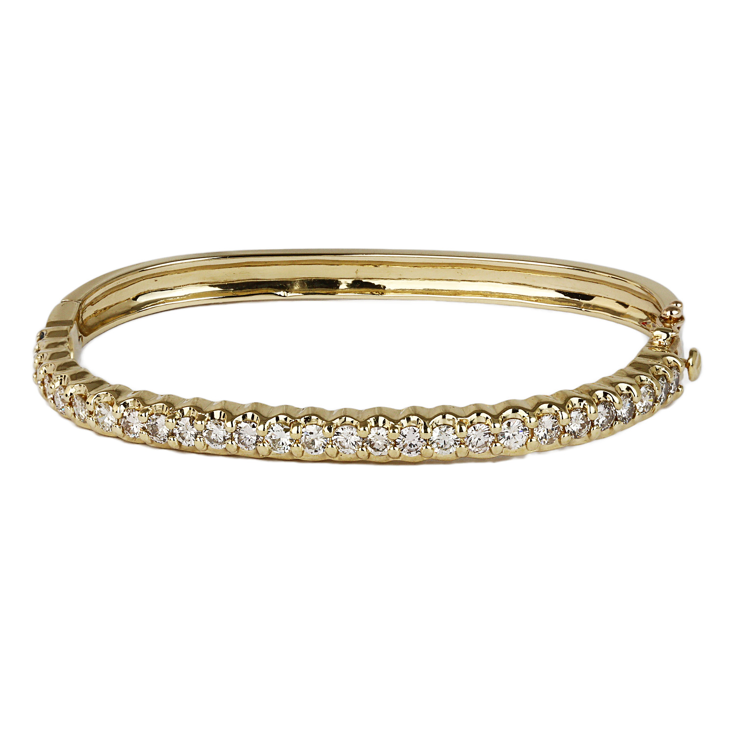 Featured image of this Women’s 14k Yellow Gold Diamond Bangle Bracelet