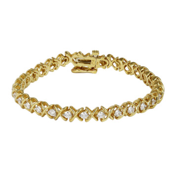 Featured image of this Women’s 18k Yellow Gold Diamond Tennis Bracelet