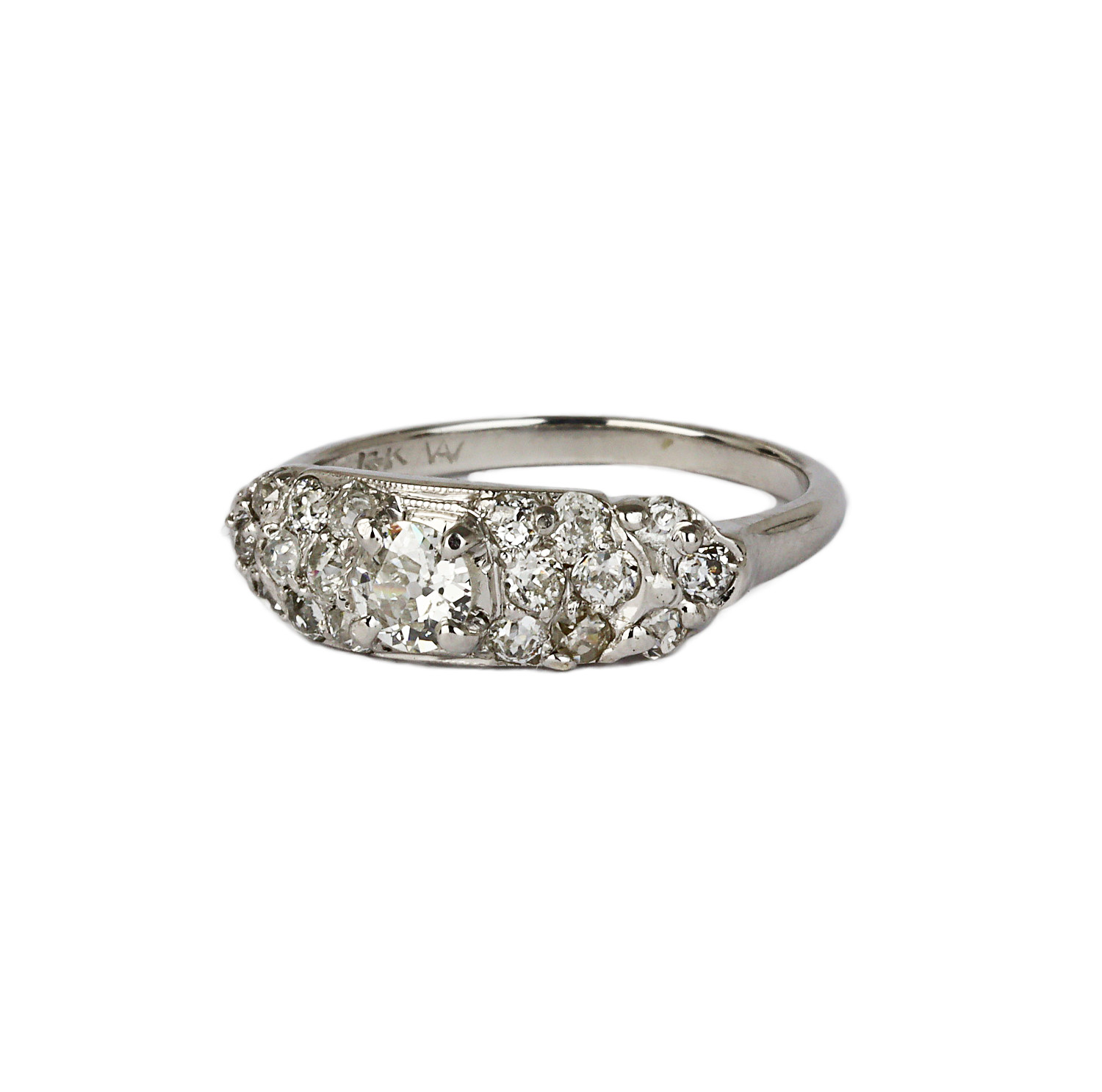 Gallery image of this Women’s 14k White Gold Diamond Ring
