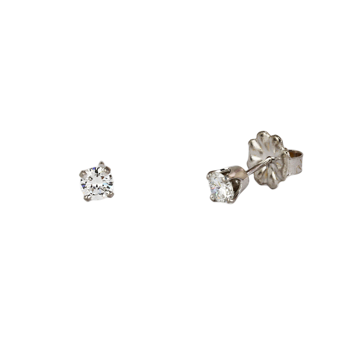 Gallery image of this Women’s 14k White Gold Diamond Stud Earrings