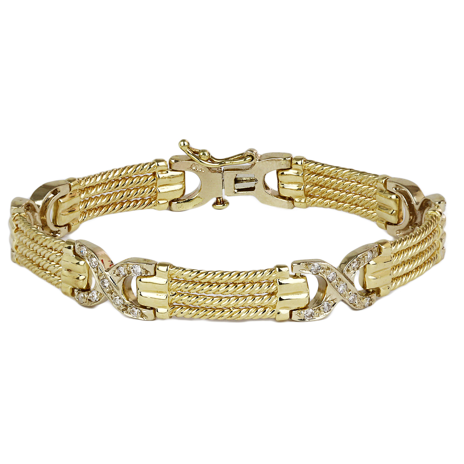 Featured image of this Women’s 14k Yellow Gold Diamond Bracelet