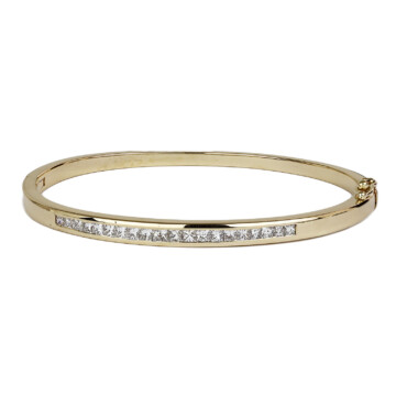 Featured image of this Women’s 14k Yellow Gold Diamond Bangle Bracelet