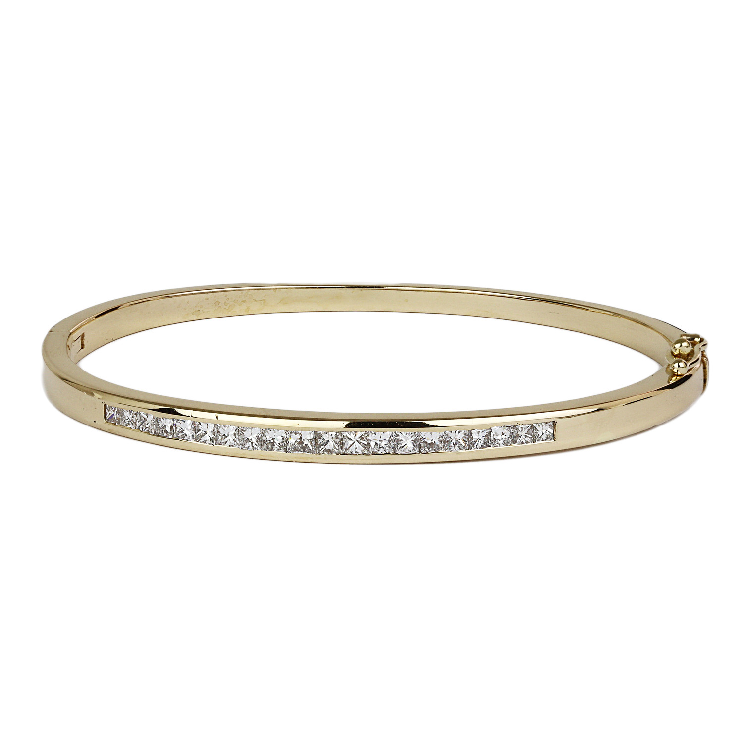 Featured image of this Women’s 14k Yellow Gold Diamond Bangle Bracelet
