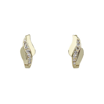 Featured image of this Women’s 14k Yellow Gold Diamond Dangle Earrings