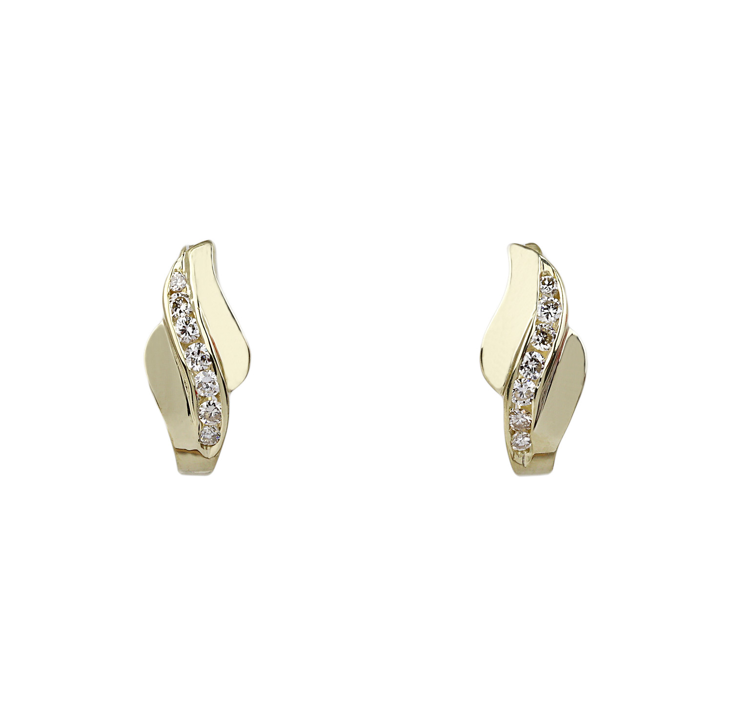 Featured image of this Women’s 14k Yellow Gold Diamond Dangle Earrings