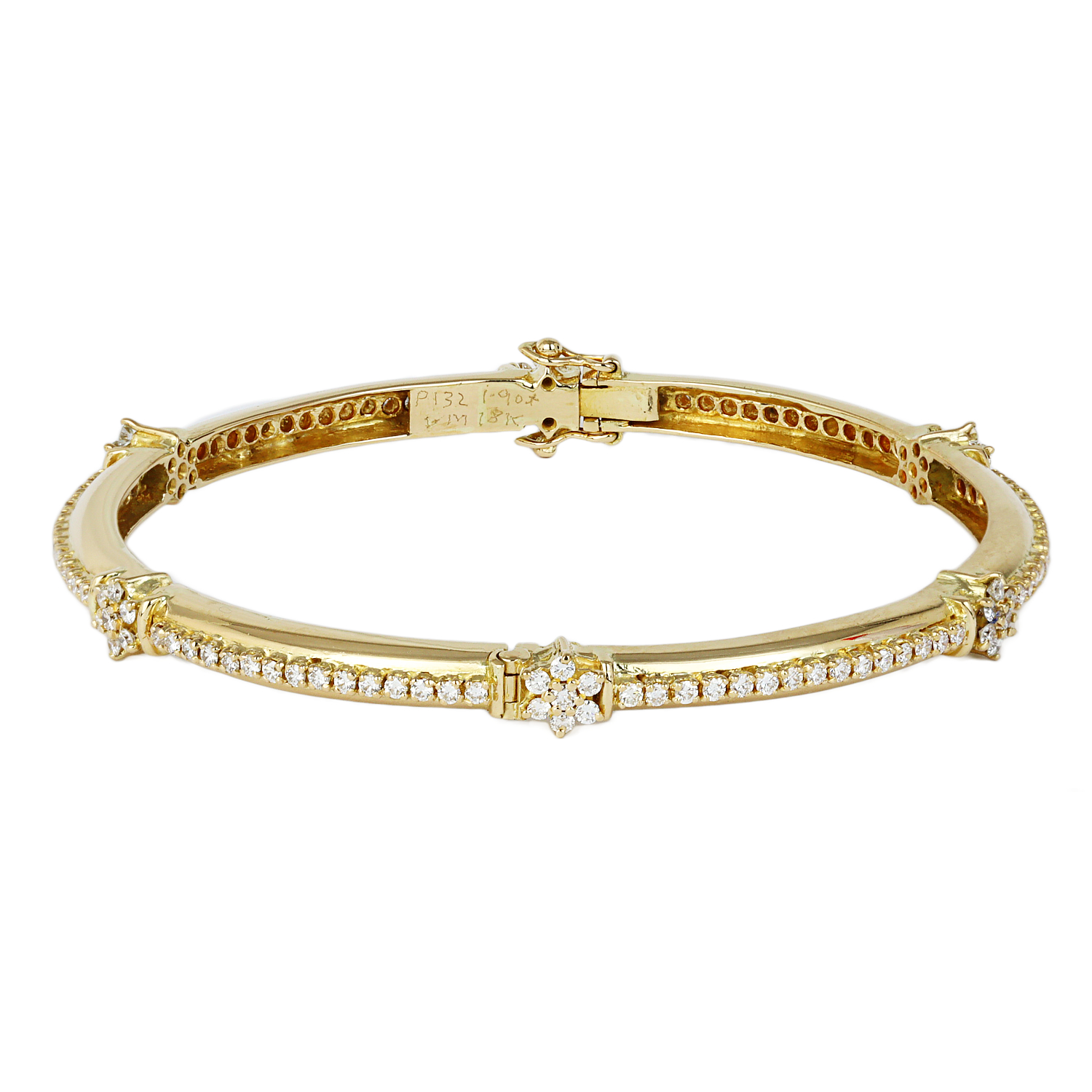Featured image of this Women’s 18k Yellow Gold Diamond Bangle Bracelet