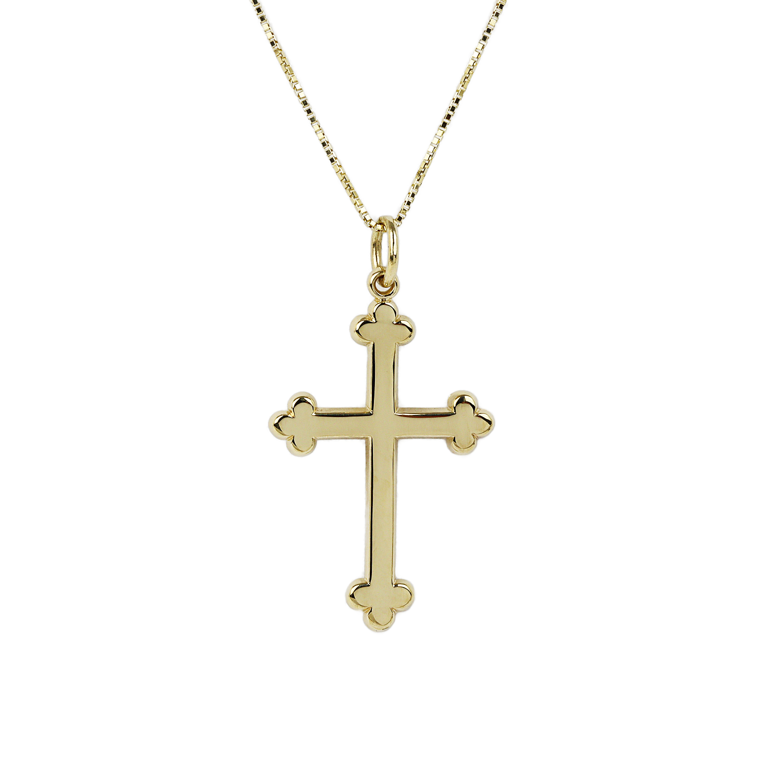 Featured image of this James Avery Women’s 14k Yellow Gold Cross Necklace