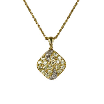 Featured image of this Women’s 14k Yellow Gold Diamond Necklace