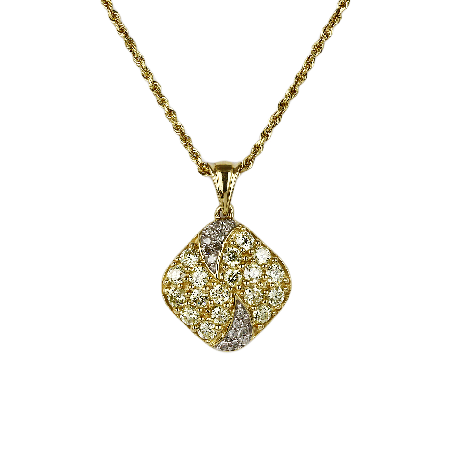 Featured image of this Women’s 14k Yellow Gold Diamond Necklace