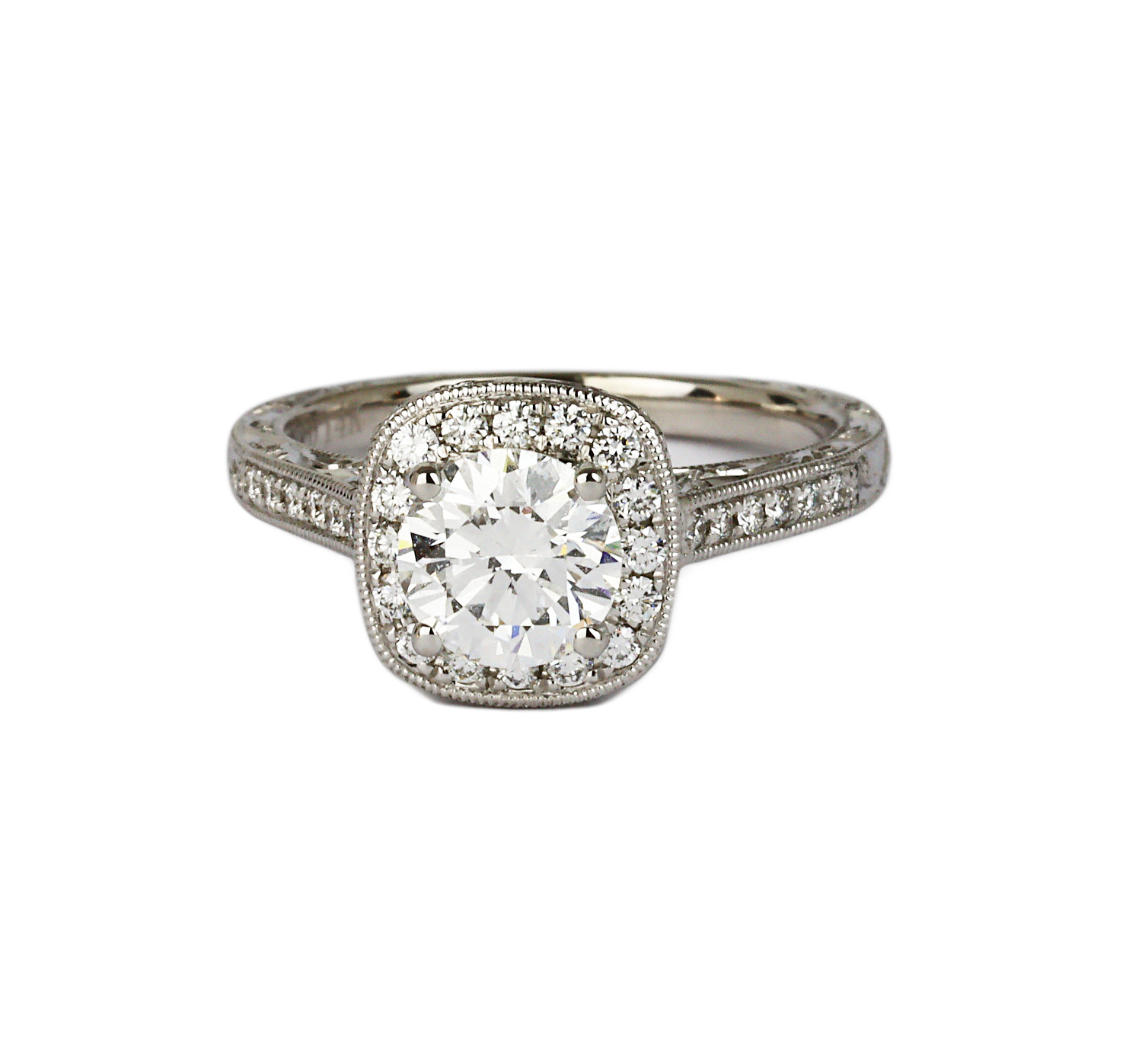 Gallery image of this Women’s 14k White Gold Diamond Bridal Size 5.5 Ring EGL Cert