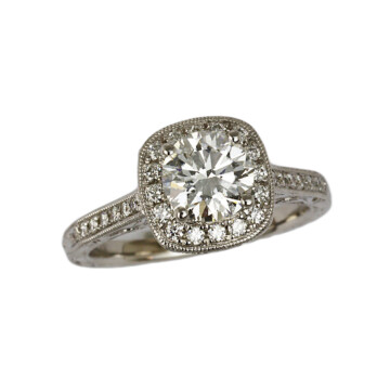 Featured image of this Women’s 14k White Gold Diamond Bridal Size 5.5 Ring EGL Cert